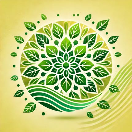 Logo Vital-Resonanz-Scan (Blätter Mandala)